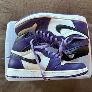 Retro Aj1 "Court Purple" (NO OG BOX, NO OG LACES)